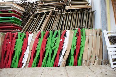 Chairs arranged at workshop