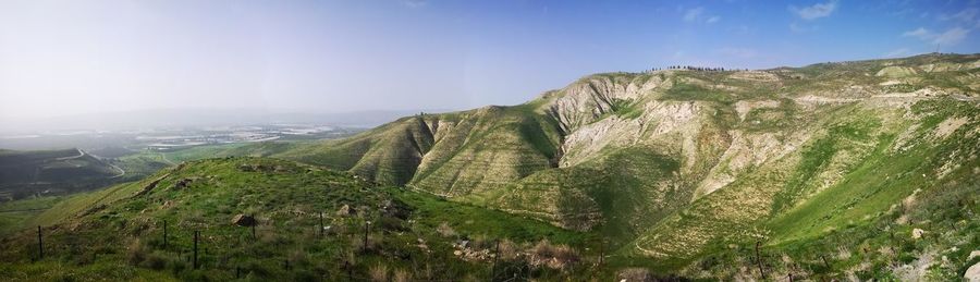 Panoramic view of landscape against sky