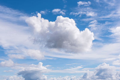 Low angle view of clouds in sky