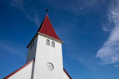 Low angle view of church against sky