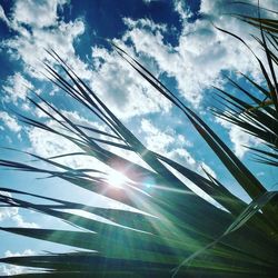 Low angle view of cloudy sky