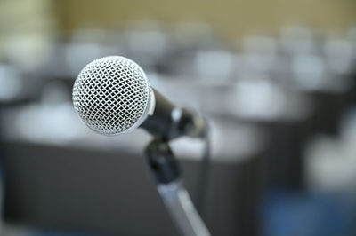 Close-up of lighting equipment