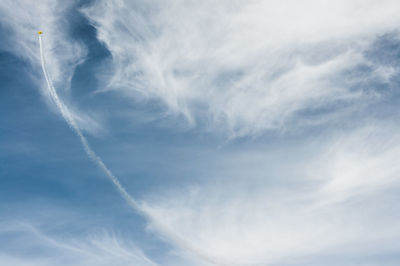 Low angle view of cloudy sky