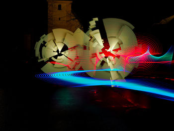 Light painting at night