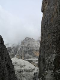 Scenic view of rocky mountains against sky