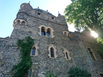 Low angle view of historic building against sky