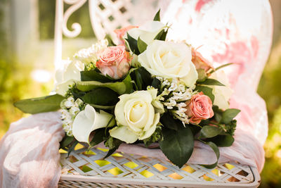 Close-up of rose bouquet