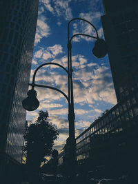 Low angle view of buildings against sky