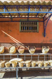 High angle view of food in kitchen