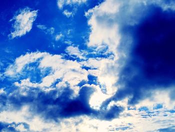 Low angle view of clouds in sky
