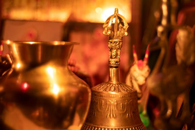 Indian traditional bronze bell is also called 'ghanti.'
