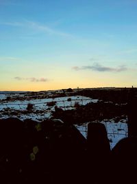 Scenic view of sky at sunset