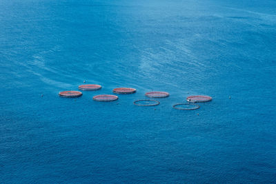 High angle view of sea