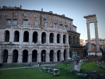 View of historical building against clear sky