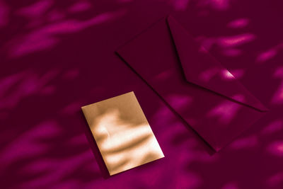 Directly above shot of blank adhesive note