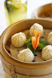 Dumplings on table