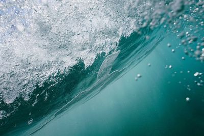 Full frame shot of waves in sea