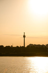 Lighthouse at sunset