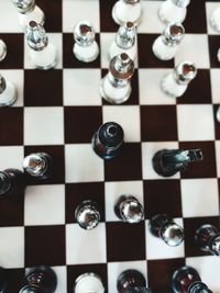 Full frame shot of chess board