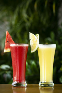 Close-up of drink on table