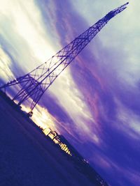 View of cloudy sky at sunset