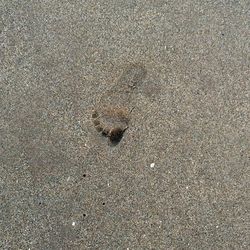 Close-up of sand on beach