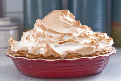 Close-up of cake on table