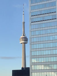 Cn tower on sunny morning