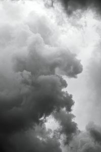 Low angle view of storm clouds in sky