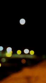 Defocused lights at night