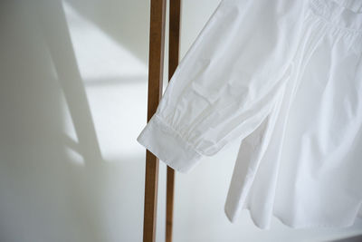 White blouse on white background.minimal style.