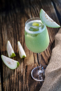 Close-up of drink on table