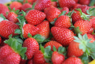 Full frame shot of strawberries