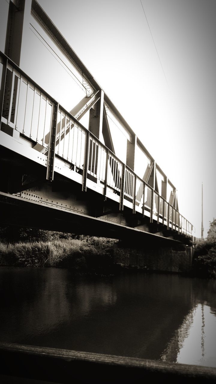 VIEW OF BRIDGE OVER RIVER AGAINST SKY