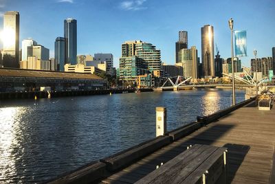 View of city at waterfront