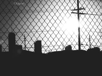 Sun shining through clouds