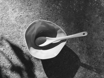 High angle view of ice cream