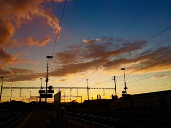 Sunset over landscape