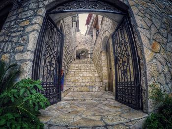 Corridor of historic building