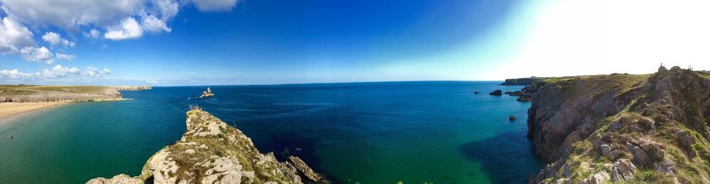Panoramic view of sea against sky