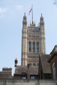 Low angle view of parliament house against sky