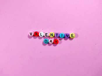 High angle view of text on black background