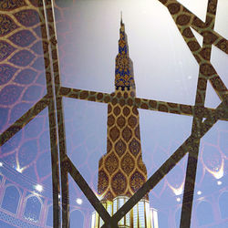 Low angle view of eiffel tower