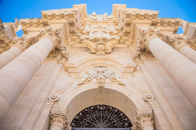 Low angle view of historical building