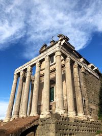 Low angle view of historical building against sky