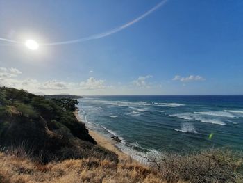 Scenic view of sea against sky