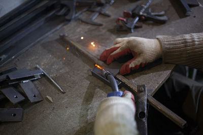 Man working on stage