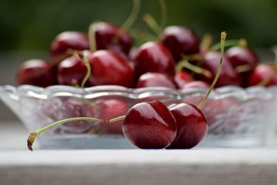 Close-up of fruits on table