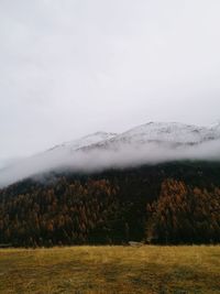 Scenic view of landscape against sky