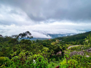 Scenic view of landscape against sky